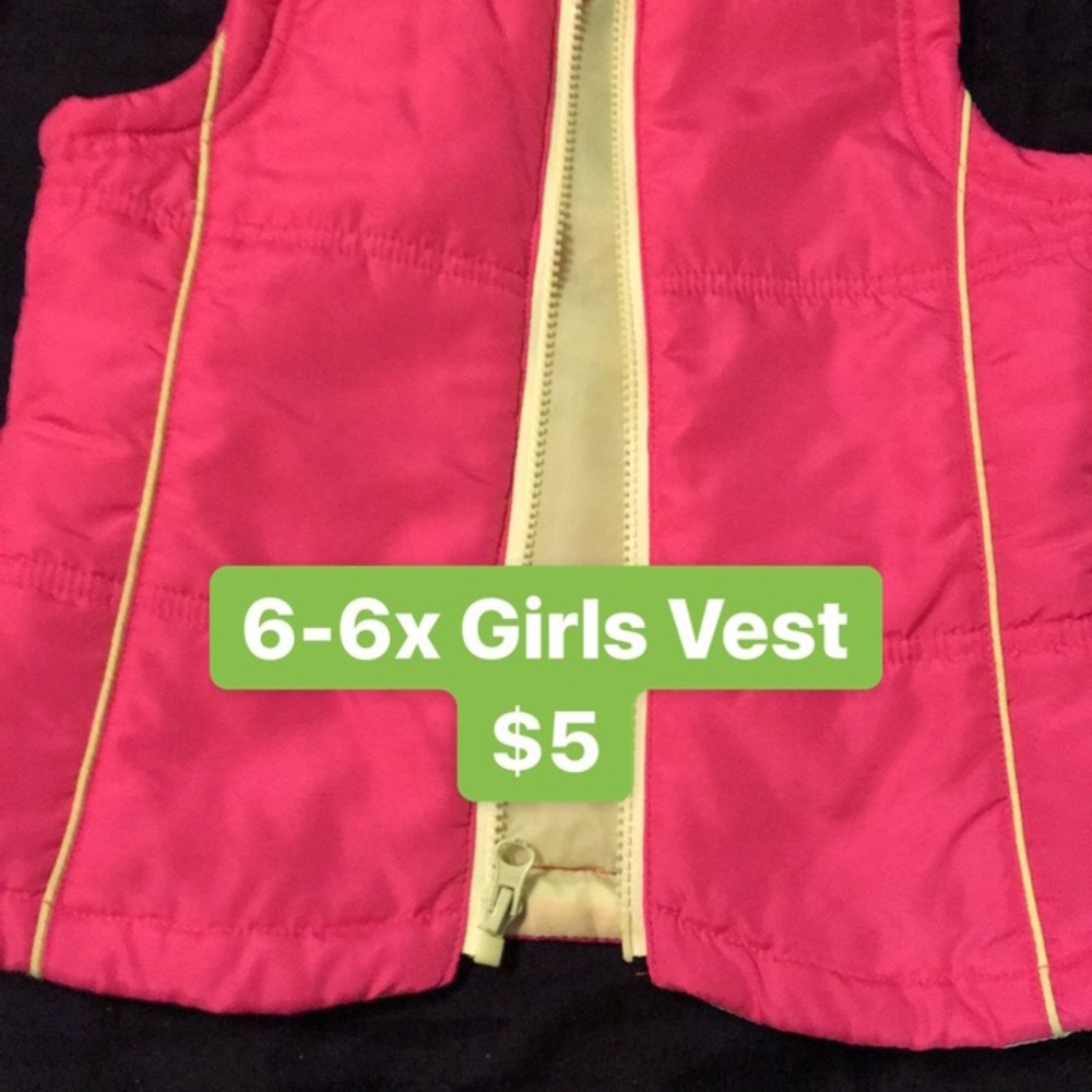 Girls 6-6x vest
